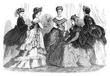 Paris fashions for May, 1869. Creator: Unknown