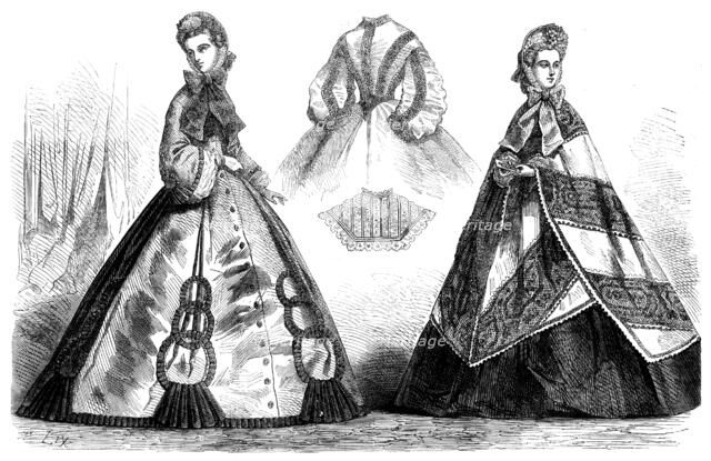 Paris fashions for November, 1862. Creator: Unknown.