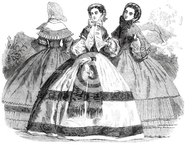 Paris Fashions for October, 1860. Creator: Unknown.
