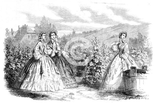 Paris fashions for October, 1861. Creator: Unknown.