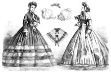 Paris fashions for October, 1862. Creator: Unknown