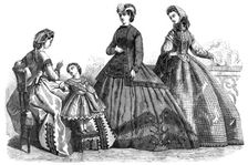 Paris fashions for October, 1864. Creator: Unknown