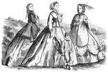 Paris fashions for August, 1865. Creator: Unknown