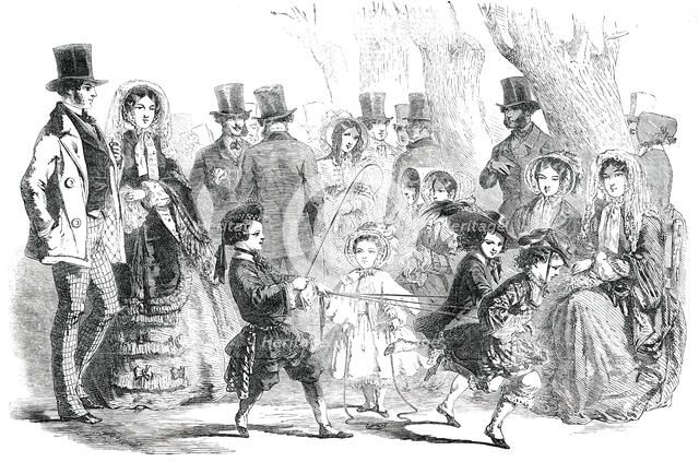 Paris Fashions for April, 1850. Creator: Unknown.