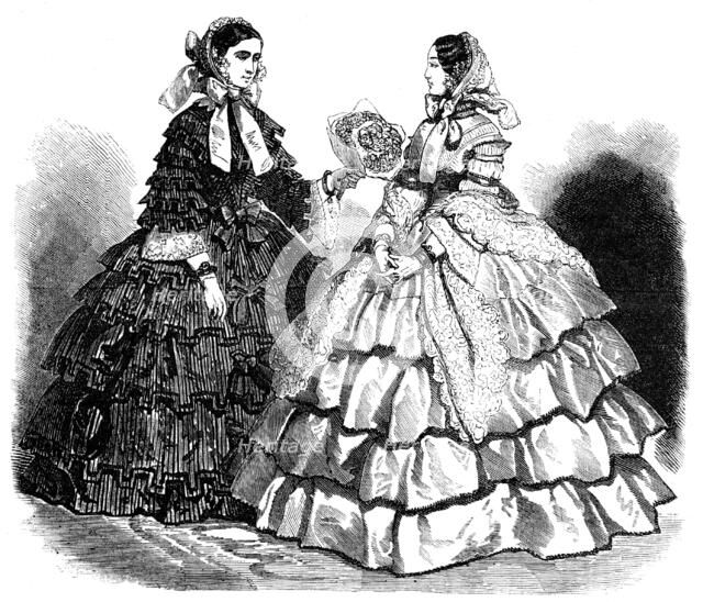 Paris Fashions for April, 1856.  Creator: Unknown.