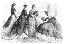 Paris fashions for April, 1868. Creator: Unknown