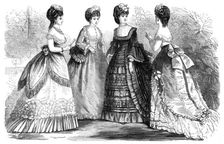 Paris fashions for April, 1870. Creator: Unknown
