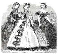 Paris Fashions for December, 1860. Creator: Unknown