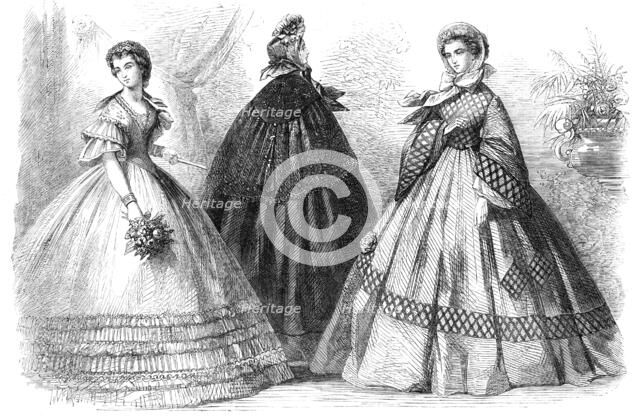 Paris fashions for December, 1861. Creator: Unknown.
