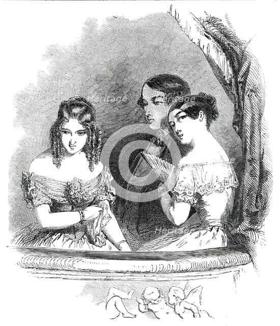 Paris Fashions for February, 1850. Creator: Unknown.