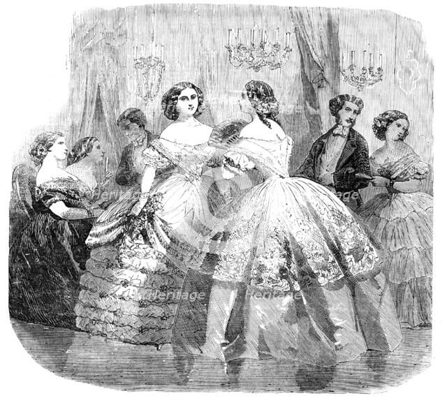 Paris Fashions for February, 1856.  Creator: Unknown.