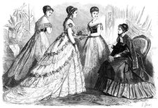 Paris fashions for February, 1868. Creator: Unknown