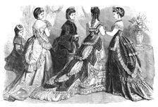 Paris fashions for February, 1870. Creator: Unknown