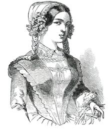Paris Fashions for June - Home Toilette, 1850. Creator: Unknown