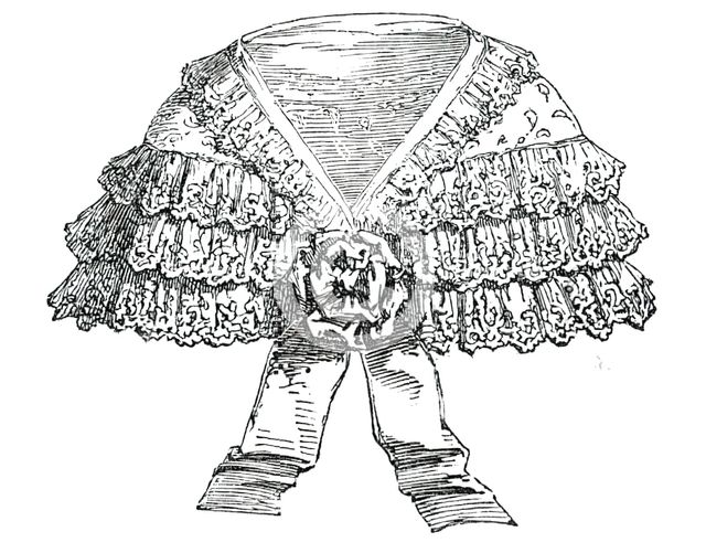 Paris Fashions for June - Pelerine, 1850. Creator: Unknown.