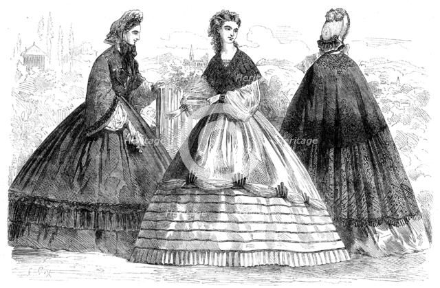 Paris fashions for September, 1862. Creator: Unknown.