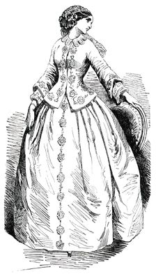 Paris Fashions for September - Toilette d'Interieur, 1850. Creator: Unknown