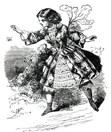 Paris Fashions for September - Girl's Dress, 1850. Creator: Unknown