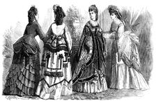 Paris fashions for the month of November, 1871. Creator: Unknown