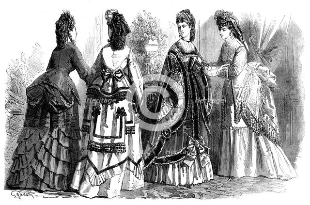 Paris fashions for the month of November, 1871. Creator: Unknown.