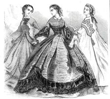 Paris Fashions for the New Year, 1860. Creator: Unknown