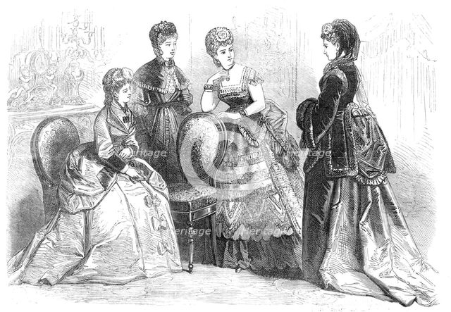 Paris fashions for the New Year, 1870. Creator: Unknown.