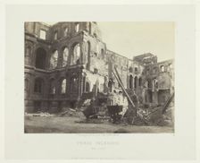 Paris Fire (Court of Honor at City Hall), May 1871. Creator: Charles Soulier