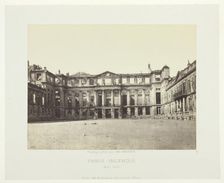 Paris Fire (Facade of the Palais de Saint-Cloud), May, 1871. Creator: Charles Soulier