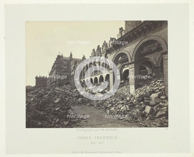 Paris Fire (Ministry of Finance), May 1871. Creator: Charles Soulier.