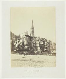 Paris Fire (Place de Saint-Cloud), May 1871. Creator: Charles Soulier