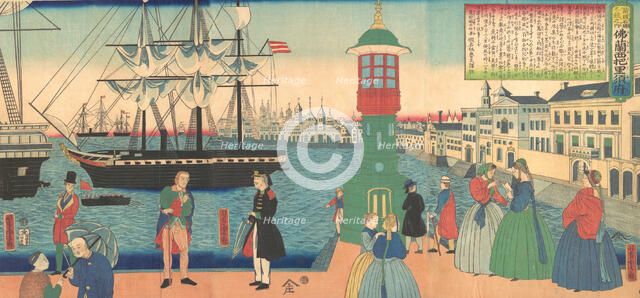 Paris, France, 6th month, 1862. Creator: Utagawa Yoshitora.