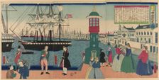 Paris, France (Furansu Parisu no fu), from the series "Collection of Scenic Places in...,1862. Creator: Utagawa Yoshitora
