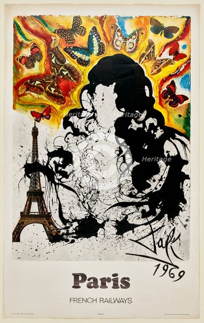 'Paris', French Railways poster, 1969 (1970). Creator: Unknown.