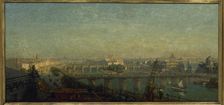 Paris from the east side: view taken from the roofs of the Louvre, 1856. Creator: Victor Navlet