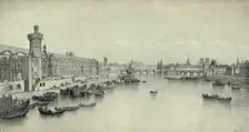 Paris in 1658 1915. Artist: PH Benoist