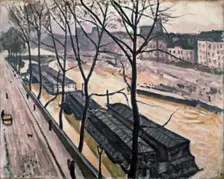 Paris in winter. Quai Bourbon 1907. Artist: Albert Marquet