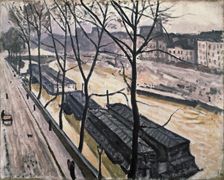 Paris in winter. Quai Bourbon 1907. Artist: Albert Marquet