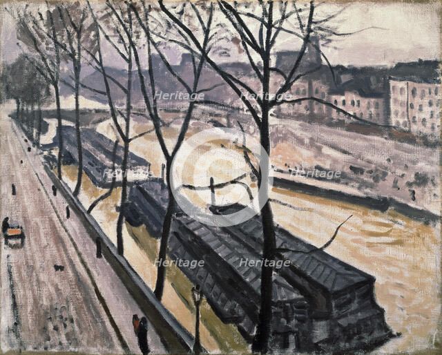 'Paris in winter. Quai Bourbon', 1907.  Artist: Albert Marquet