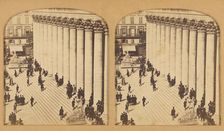 Paris instantanne. Place de la bourse sortie des negociants., 1855-1865. Creator: F. Grau