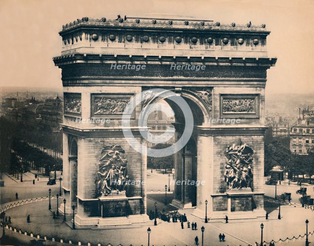 'Paris. - L'Arc De Triomphe. - LL, c1910. Creator: Unknown.