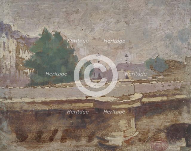 Paris, le pont Neuf, between 1863 and 1932. Creator: Jules Ernest Renoux.