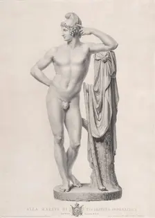 Paris leaning on a tree stump, 1817. Creators: Giovanni Battista Balestra, Giovanni Tognolli