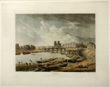 Paris, Notre Dame prise de L'Ile Louvier, n.d. Creator: Daniel Havell