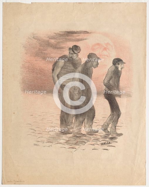 Paris Scenes and Murderers. Creator: Adolphe Willette (French, 1857-1926).
