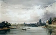 Paris Seen from Afar c1835-1900. Artist: William Callow