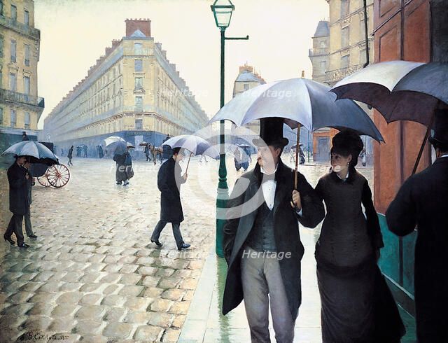 'Paris Street; Rainy Day', 1877. Artist: Gustave Caillebotte