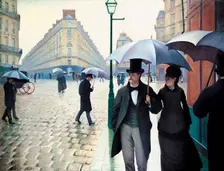 Paris Street; Rainy Day 1877. Artist: Gustave Caillebotte
