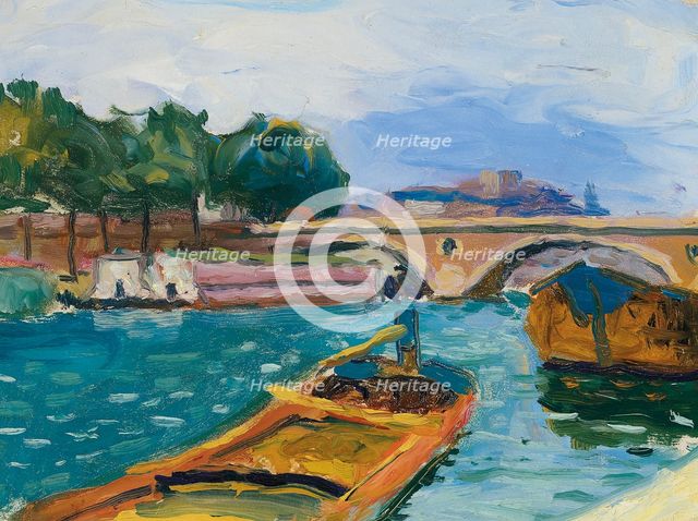 Paris, Pont sur la Seine, ca 1898-1904. Creator: Marquet, Pierre-Albert (1875-1947).