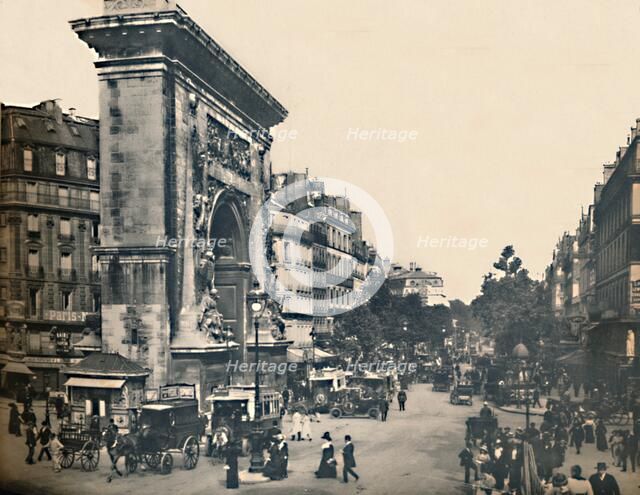 'Paris. -  Porte Saint-Denis Et Les Boulevards. - LL, c1910. Creator: Unknown.