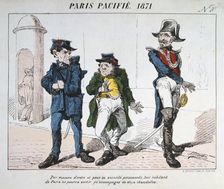 Paris Pacifie 1871. Artist: Anon